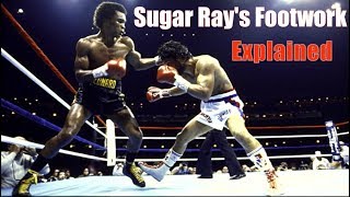 Sugar Ray Leonards Genius Footwork Explained  Technique Breakdown [upl. by Anihtyc628]