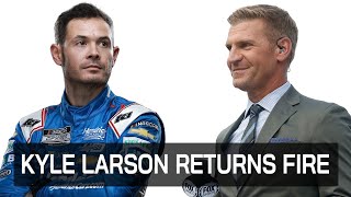 Kyle Larson Returns Fire at Clint Bowyer During Las Vegas Race Broadcast [upl. by Dlorag]