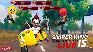 🔴Freefire Live Br Rank Push To Grandmaster🔥  Nepal AWM TOP 1 AWM KING  freefire live darkdoorff [upl. by Namron785]