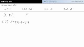 Zadanie 6  Próbny arkusz maturalny P1 poziom podstawowy [upl. by Attenehs]