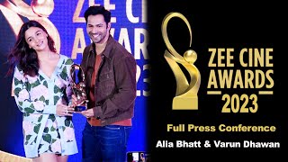 Zee Cine Awards 2023 Press Conference  Alia Bhatt And Varun Dhawan  Zee Awards Full Video [upl. by Wiggins111]