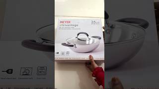 Meyer trivantage kadai Unboxing  Nickel Free  Triply Kadai  Healthy kitchen Cookware shorts [upl. by Eiramassenav]