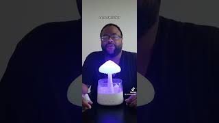 Product Review Rain Cloud Humidifier Water Drip Mushroom Humidifier Waterfall Lamp [upl. by Syl]