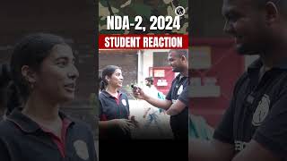 UPSC NDA2 2024 Aspirants Share Their Reactions🧐  NDA Exam Students Reaction Shorts DW PW [upl. by Ruhtua]