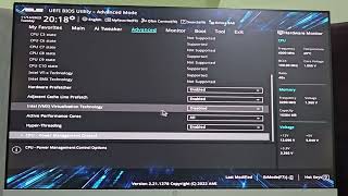 How to enable Virtualization in Asus BIOS [upl. by Aihsoek]