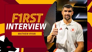 ✍️ MATHEW RYAN SIGNS FOR ROMA First interview as a Giallorossi player 🎙️ [upl. by Bridie]