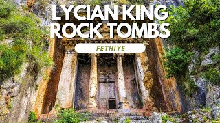 LYCIAN KING ROCK TOMBS  AMYNTAS  FETHIYE  TURKEY  WALKING TOUR  ARCHAEOLOGY  HISTORY [upl. by Margret]