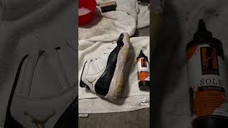 Jordan 11 Midsole cleaning [upl. by Aibonez240]