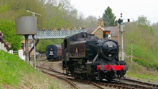 GWR Pannier Tank Engine No 1501  Severn Valley Railway  Spring Steam Gala 2022 Part 4 [upl. by Ahsurej188]