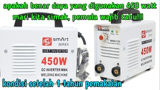 Mesin las 450 watt HampL travo las kondisi pemakaian 1 tahun [upl. by Mapes]