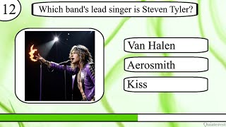 Think YOU Know Rock Music Try to Ace This 20 Question Rock Music Trivia Quiz [upl. by Abas]