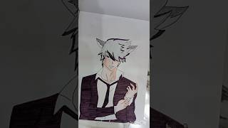 DRAWING WOLF BOY HANDSOME JACK THE BIG DEVIL [upl. by Notyalk]