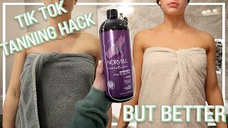 New and IMPROVED Tik Tok Tanning Hack [upl. by Claudia880]