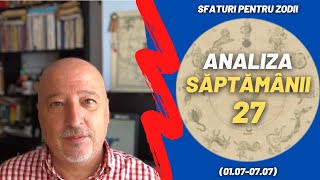 Saptamana 27  Sfaturi pentru zodii  Psihonumerologie [upl. by Daza]