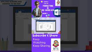 BTS  MS Word 2019 FORMATTING  Grade 3  9 educationalvideos kidsgrade bts computersforkids [upl. by Nichani680]