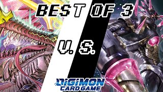 Leviamon X VS Gammamon  BT15 Digimon TCG Locals Gameplay [upl. by Olyhs]