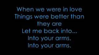 Into Your Arms  The Maine with lyrics [upl. by Airamzul690]