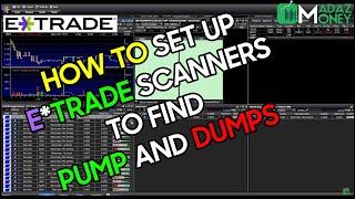 HOW I SET UP MY STOCK SCANNER  SCREENER on ETRADE Pro Platform for OTC Penny Stocks  DAY TRADING [upl. by Sucramat436]