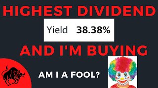 HIGHEST Paying Dividend Stock Yields 30 and Im Buying [upl. by Airrat]