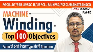 Machine Winding Top 100 Objectives for all Electrical JE Exam  Electrical by Raman sir [upl. by Berkshire287]