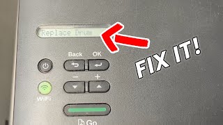 How to Fix REPLACE DRUM Error Message on Brother Printer [upl. by Silrac795]