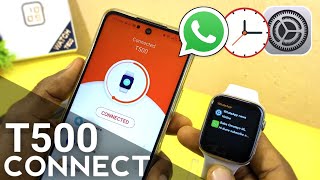 How to connect t500 smartwatch with android  Hiwatch App Connect [upl. by Croydon924]