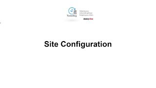 Site Configuration [upl. by Chatwin]