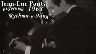 JeanLuc Ponty amp Jimmy Smith performing quotRhythmaNingquot in 1968 TV broadcast [upl. by Bekki651]