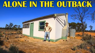 SOLO Camping in the Australian OUTBACK  Shelter in a Historic Hut [upl. by Thanasi561]