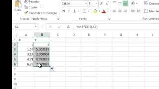 Como fazer gráficos de funções seno e cosseno no Excel [upl. by Atnamas]