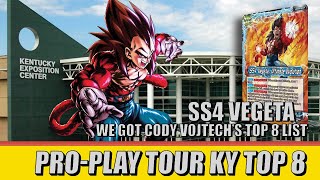 SS4 Vegeta Top 8 TCG CON ProPlay Tour KY  DBS TCG [upl. by Augustine]