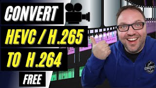 🎥 How to Convert HEVC H265 to H264  Free  HandBrake [upl. by Jenda517]