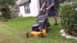 Lawn care vlog 33 Cub Cadet SRC 621 in action Bagging [upl. by Yllitnahc]