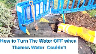 Day In My Life as a Plumber How to Turn The water Off Thames Water Cant [upl. by Airotcivairam]