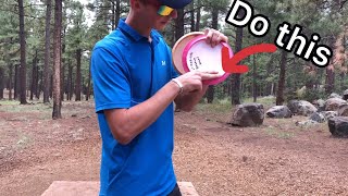 HOW TO THROW DISC GOLF FOREHAND BASICS [upl. by Avlasor]