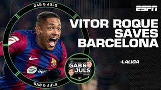 Vitor Roque gives Barca the win but ‘STILL SOMETHING’S NOT WORKING’  ESPN FC [upl. by Artenek]