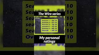 The Wire series rating all seasons thewire omar marlo avon stringer [upl. by Jamal]