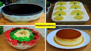 4 Very Easy Dessert Recipes [upl. by Aliam]