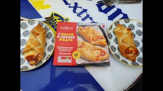 Aldi Crestwood 2 Bacon amp Cheese Wraps £139 for 2 Food  Snack review [upl. by Lauryn]