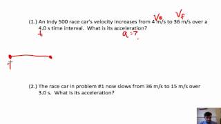 Solving Constant Acceleration Problems [upl. by Moht]