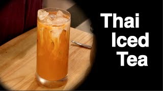 Thai Iced Tea Recipe ชาเย็น  Hot Thai Kitchen [upl. by Shipp175]