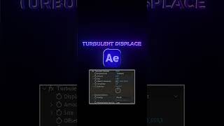 Turbulent Displacement Effect in After Effects aftereffects aftereffectstutorial shorts editing [upl. by Piero]