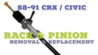 How to Replace Rack And Pinion Electric Power Steering EPS on 2014 Honda Civic [upl. by Enitsyrk]