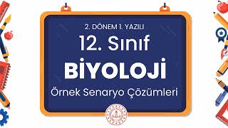 12 Sınıf Biyoloji 2 Dönem 1 Yazılı Örnek Senaryo Çözümleri [upl. by Suiratnod]