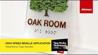 Braille Application Tutorial on RasterLink Tips Tricks amp Techniques [upl. by Huba]