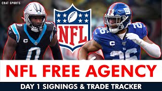 NFL Free Agency Tracker Latest Signings Trades amp Cuts From Day 1 Of 2024 NFL Free Agency [upl. by Omsare]