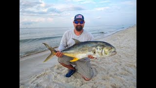 Fishing for GIANT JACK CREVALLE Topwater popper ACTION [upl. by Gabel754]