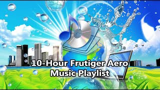 10Hour Frutiger Aero Music Playlist 💿🐬📟 2000s Nostalgia Happiness amp Comfort 💙🌐 Work Relax Sleep [upl. by Harraf]