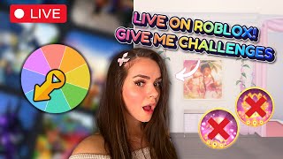 LIVE Playing ROBLOX with SUBSCRIBERS GIVE ME YOUR HARDEST CHALLENGES [upl. by Lliw675]