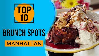 Top 10 Best Brunch Spots in Manhattan New York City [upl. by Reisman]